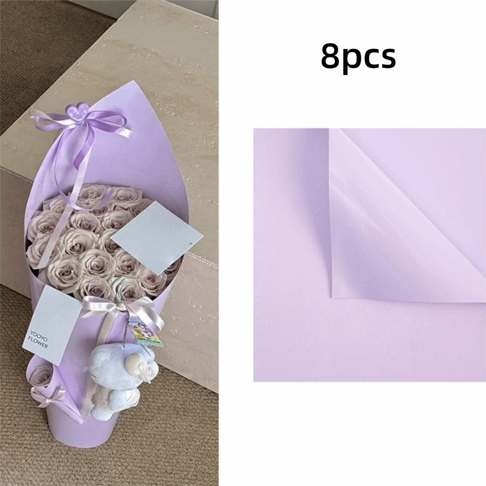

Нова DIY Водонепроникна сумка-обгортка для троянди 43*48 см Пакування для букетів Папір для обгортки квітів для квіткових букетів 5x5x5cm фіолетовий