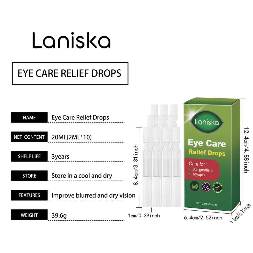 Gentle Eye Care Drops - Moisturizing & Soothing Eye Solution for Daily Comfort & Hydration