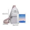 Women  Crossbody Bags PU Leather Sling Bag Fanny Pack Belt Bag for Women for Travel Multilayer and Card Slot