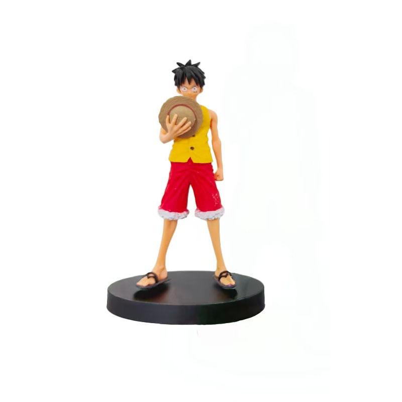 Anime One Piece Kimono Straw Hat Monkey D Luffy Standing Figure Model Doll Toys Collection Gifts