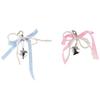 Bag Pendant Plaid Ribbon Bow Key Chain Cartoon Phone Pendant Balletcore Keychain  Birthday Gift