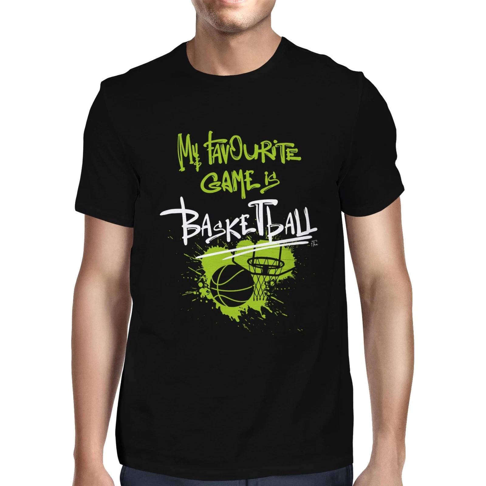 1Tee Mens My Favourite Game Is Basketball T-Shirt XL