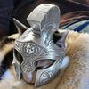 Roman Centurion Cat Costume Helmet, 3D Printed Warrior Mask, for Halloween Funny Cosplay Mask Pet Party Accessories Outfit