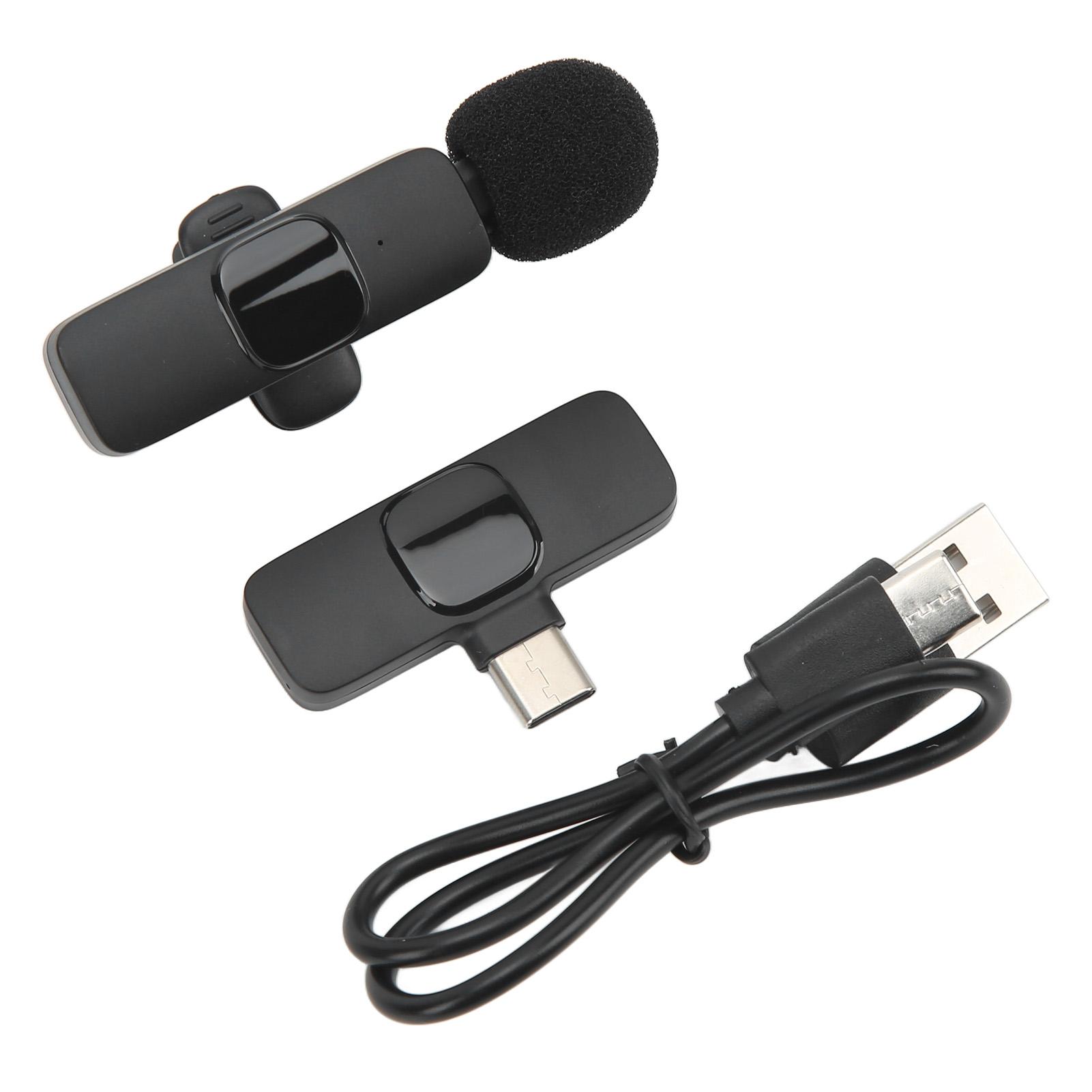 

Беспроводной петличный микрофон Интеллектуальное шумоподавление Автоматическое сопряжение Компактный микрофон для прямой трансляции