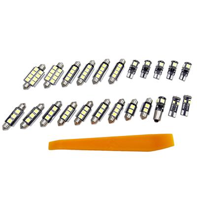 23 adet Led iç araba ampulü beyaz 6000K Led ışık iç BMW X5 E53 2000-2006 araba iç aydınlatma