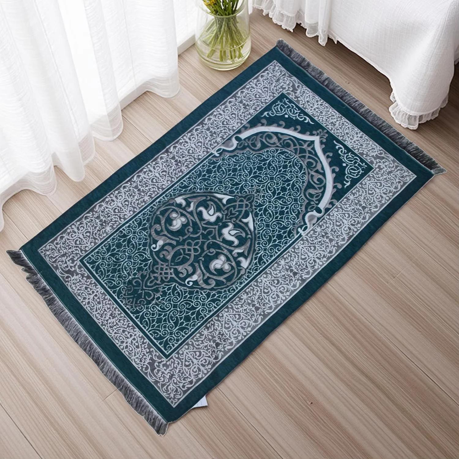 VIKAMA Muslim Prayer Mat Travel Prayer Mat Islamic Gifts for Women Men Portable Prayer Mat Islam Islamic Prayer Mat Home Decor 48x98cm
