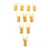 10Pcs U-Shaped Car Audio Terminal Connectors Heavy Duty Speaker Spade Fork Terminals Automotive Amplifier Subwoofer Wire