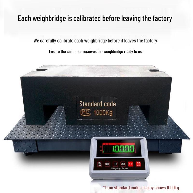 Industrial Electronic Floor Scale with Fence