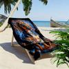Dackel Puzzle Print Strandtuch, Großes Weiches Schnelltrocknendes Handtuch für Strand Camping Schwimmen