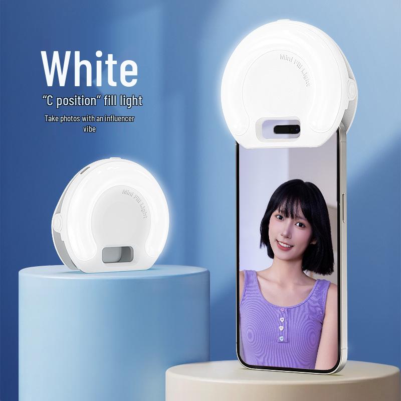 Luz de Relleno Portátil D5 con Pinza para Móvil para Selfies y Streaming