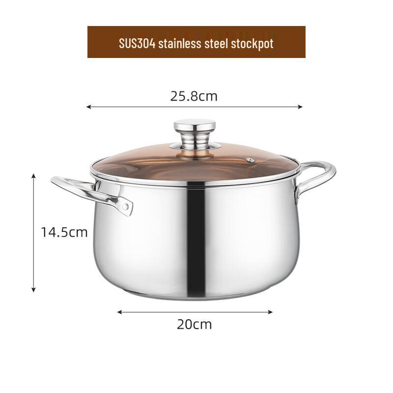 Locher 304 Stainless Steel Multi-purpose Soup Pot