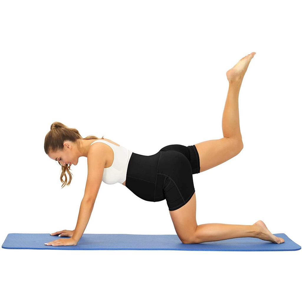 Women's Maternity Shorts Abdominal Sports Yoga Workout Shorts With Pockets