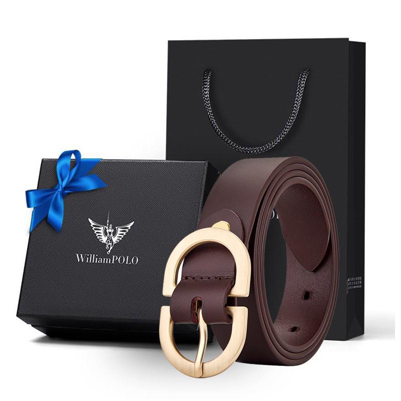 

Женский ремень King Paul из двухслойной коровьей кожи с пряжкой 100 cm