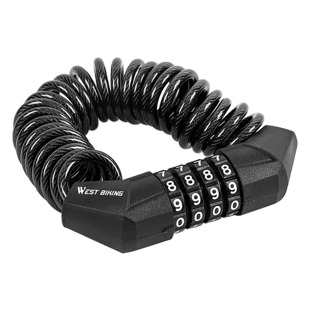 Helmet Password Lock Mini Portable Bike Lock Cable Combination 3-Digit Password Coiling Helmet Locks for Bike//Scooter//Motorcycle Anti-Theft U-Lock Luggage Safety Lock Security Cycling Equipment