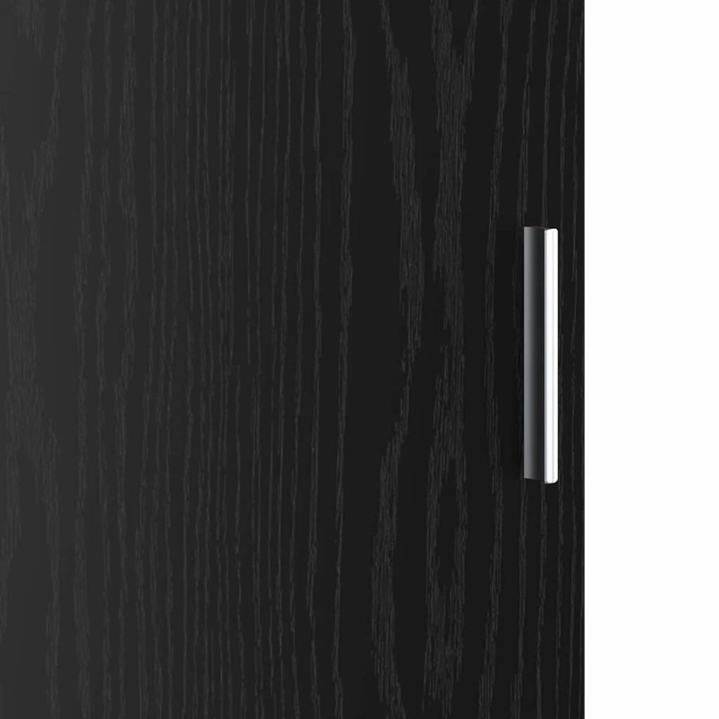 Highboard In Black Oak Look 31.5 X 32 X 122.5 Cm