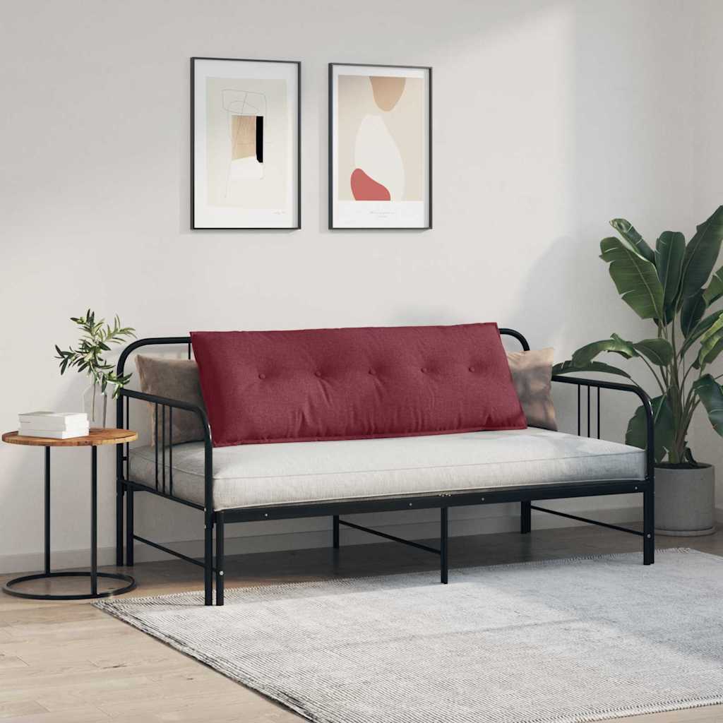 Back Cushion Burgundy Red 140 x 19 x 50 cm Fabric