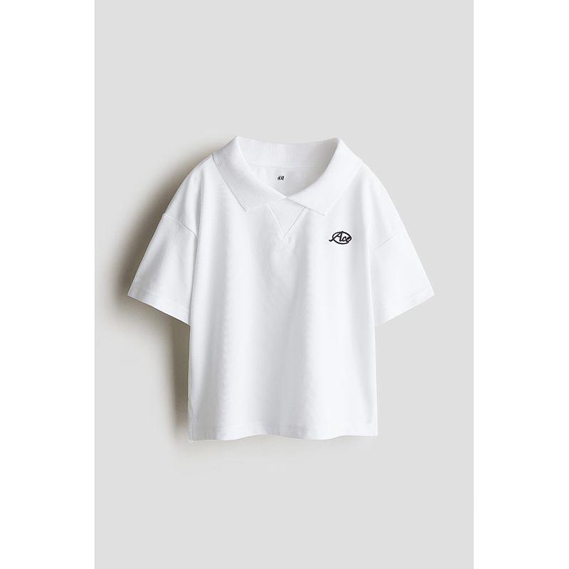 

HM Children s Clothing Boys Girls Polo Shirt 2025 Summer New Arrival Coolmax®Printed Short-Sleeved Top 1285341