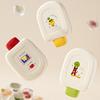 Cartoon Print Ice Cube Maker, Ice Cube Mold with Buckle Sealing Cover, Easy Release Food-Grade Safe Ice Tray