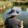 Solar Fan Bucket Hat Adjustable Wide Brim Sun Hat with Built-in Solar Panel Cooling Fan Hiking Fishing UV Protection Hat