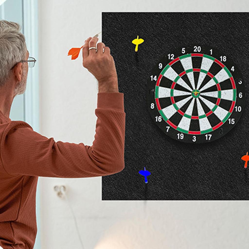 Dartboard Wall Protector 6 pcs Adhesive Backboard Felt Wall Dartboard Protective Mat Prevent Wall Damage Board For Home Door