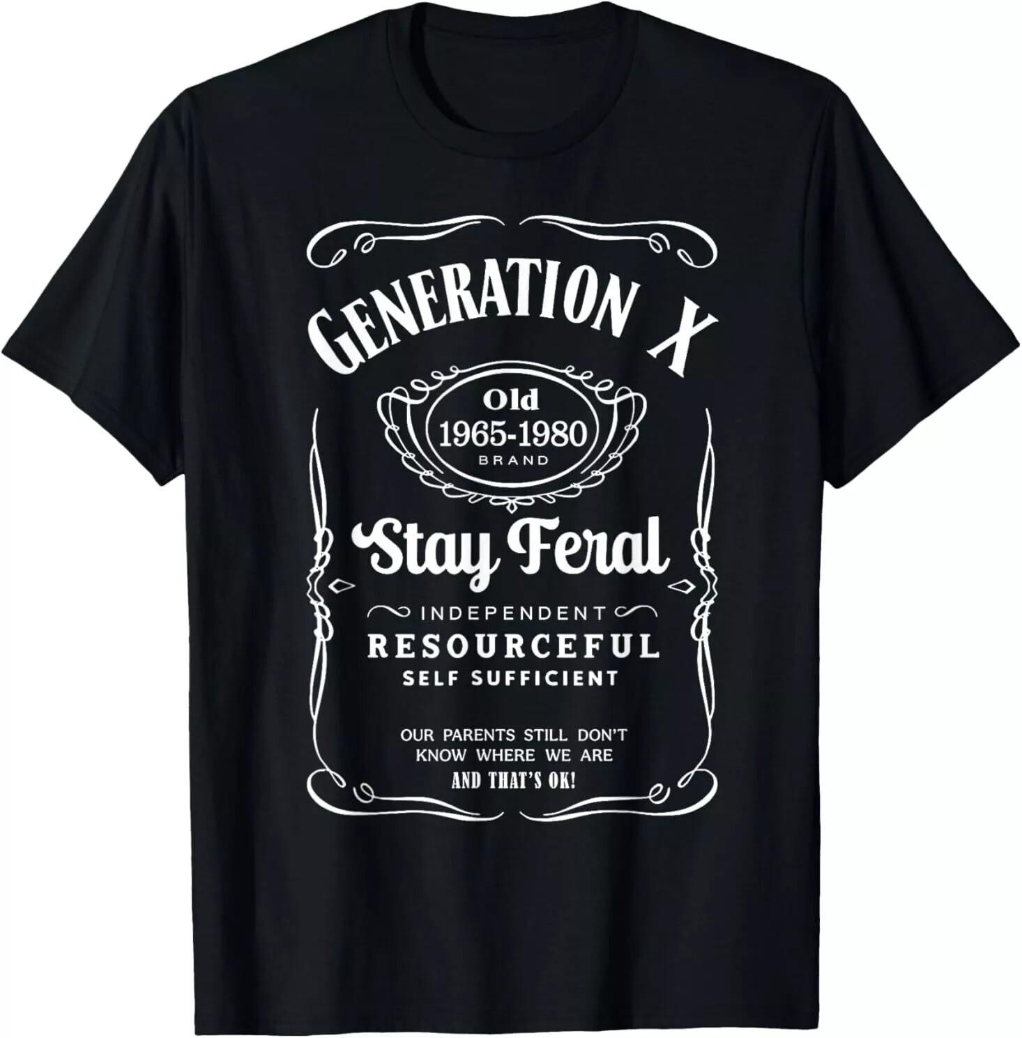Generation X Stay Feral Unisex T-Shirt S разноцветный