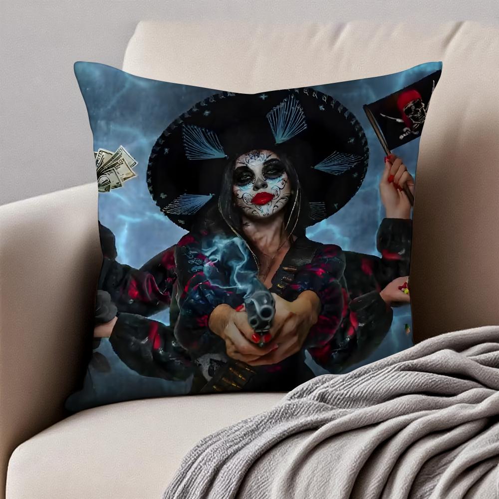Punk Rock American Band TThe OOffspring Cushion Cover Pillowcase Antidustmite Invisible Zipper Short Plush Sofa Cushion