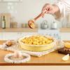 10 Inch Creamy Yellow Ceramic Pie Dish with Ruffled Edges,Non Stick, Microwave, Oven, Dishwasher Safe, Perfect for Quiches, Apple Pies, and More
