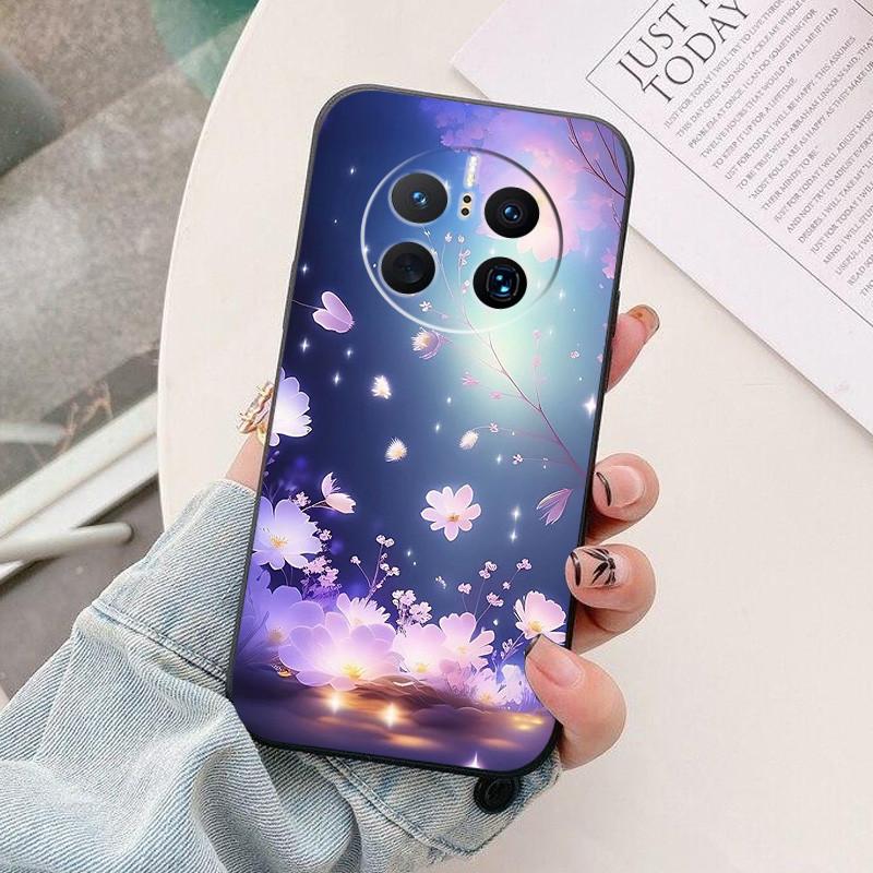 For Huawei Mate50pro 4G Case Colorful Painted Soft Silicone Back Cover For Huawei Mate 50 Mate50 Pro 50pro Shockproof Bumper