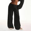 Women's Cotton And Linen Trousers Summer Loose Casual Wide Leg Pants High Waist Casual Color Trousers