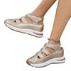 Summer new bag head sandals women's hollow breathable women's shoes large size muffin thick sole Velcro women's shoes