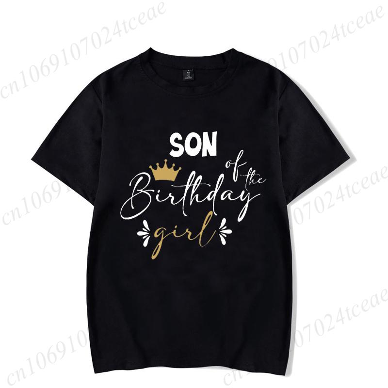 Personalized Family Birthday Group Outfits Party T-shirts Birthday Girl Matching Children Clothing T-shirts Set Family Tee Tops