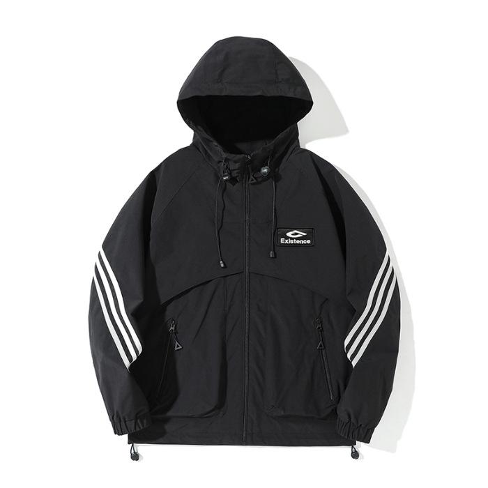 

Куртка American Tooling мужская сезонная свободная с капюшоном с принтом модного бренда повседневная куртка куртка 4XL чёрный