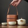 Shangqi Ru Kiln Portable Ceramic Tea Set
