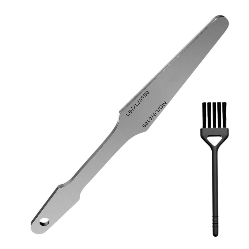 Double-Sided Guitar Fret File Luthier Tool for Grinding Crowning Fret Leveling with Clean Brush Guitar Fret Tools