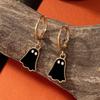 Fashionable Punk Ghost Pendant Earrings Suitable For Men And Women Creative And Cute Halloween Party Jewelry Gifts