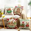 Christmas Atmosphere Illustration Digital Printing Set Home Decoration Sofa Cushion Gingerbread Man Fairy Tale Warmth