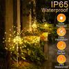 Solar Garden Lights Outdoor Fairy Fireworks Light Waterproof Decor Yard Pathway Patio Lawn Flower Lamp