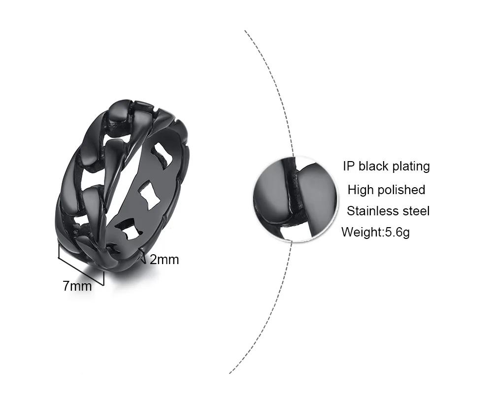 Vnox Retro Grey Stainless Steel Rings for Men Boys, Punk Rock Male Finger Bands Jewelry, Vintage Party Anniversary Gifts for Him