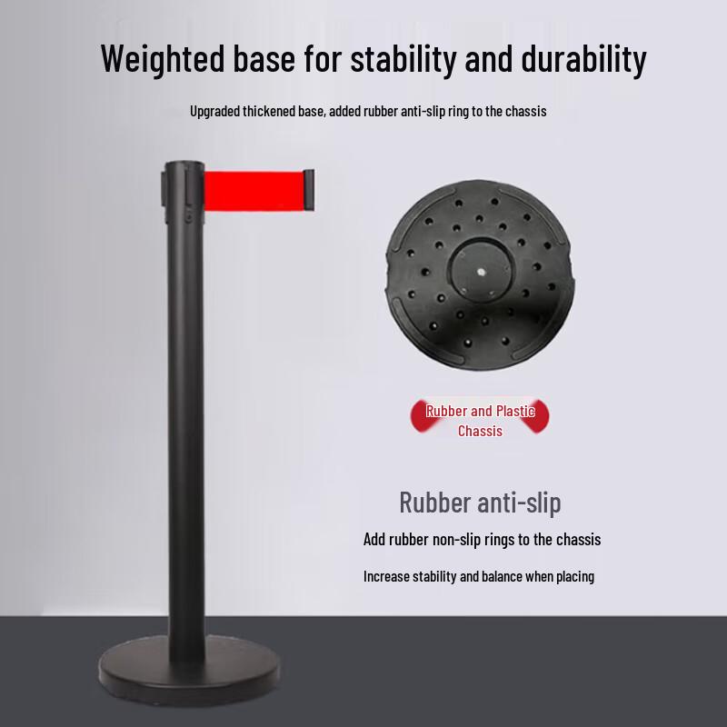 Retractable Stainless Steel Queue Barrier Post