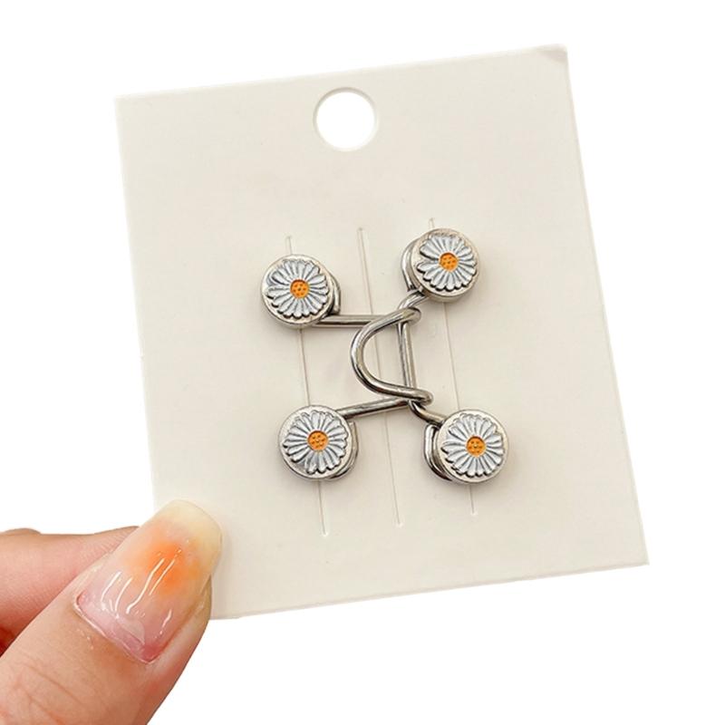 Waist Tighten Brooch Pin for Pants with Anti-Exposed Buckle Brooch Clip Jeans Waist Pin Clothing Accessories for Female