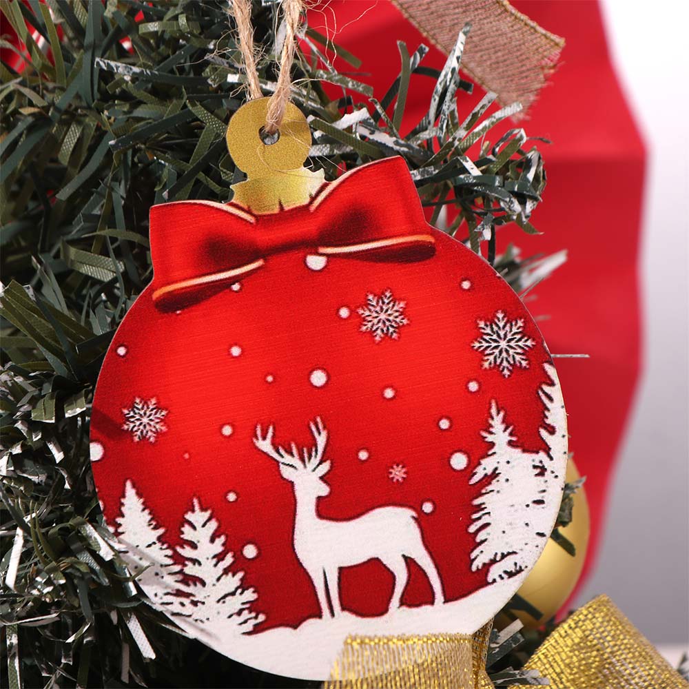 Room Windows Christmas Tree Hanging Round Shape Hanging Ball Christmas  Family Friends