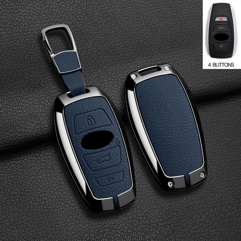 Zinc Alloy Car Key Case Cover Keychain For Subaru BRZ XV SV Forester Legacy Outback Crosstrek Impreza WRX Ascent Key Accessories