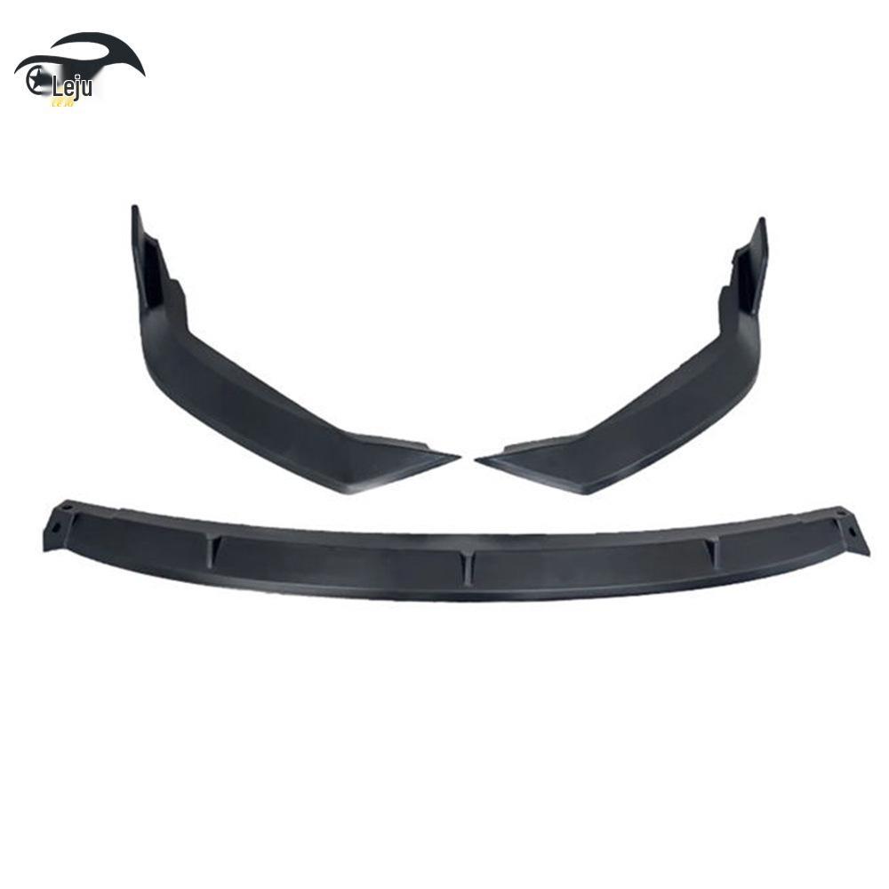 Gloss Black Front Splitter for 2019-2020 Toyota Corolla - Three-Section Modified Body Kit