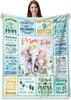 Gifts from Daughter Son for Mother's Day Birthday Mom Gifts Anniversary Unique Gifts for Mom Super Soft Flannel Throw Blankets