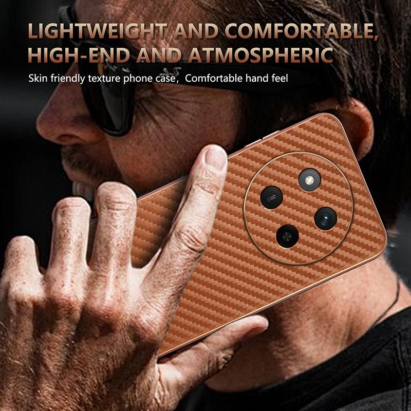 Etui Dla Xiaomi POCO X7 Luksusowe PU Platerowane Włókno Węglowe Ochronne Tylne Etui Dla Xiaomi POCO X7 5G Pełne Pokrycie Obudowa Telefonu