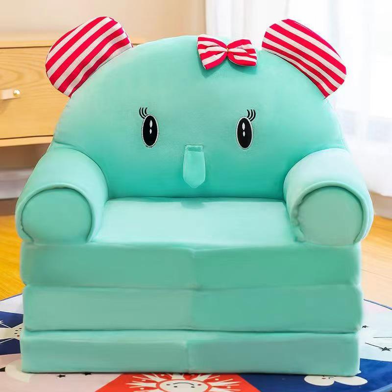 Foldable Cartoon Animal Plush Sofa Chair for Kids