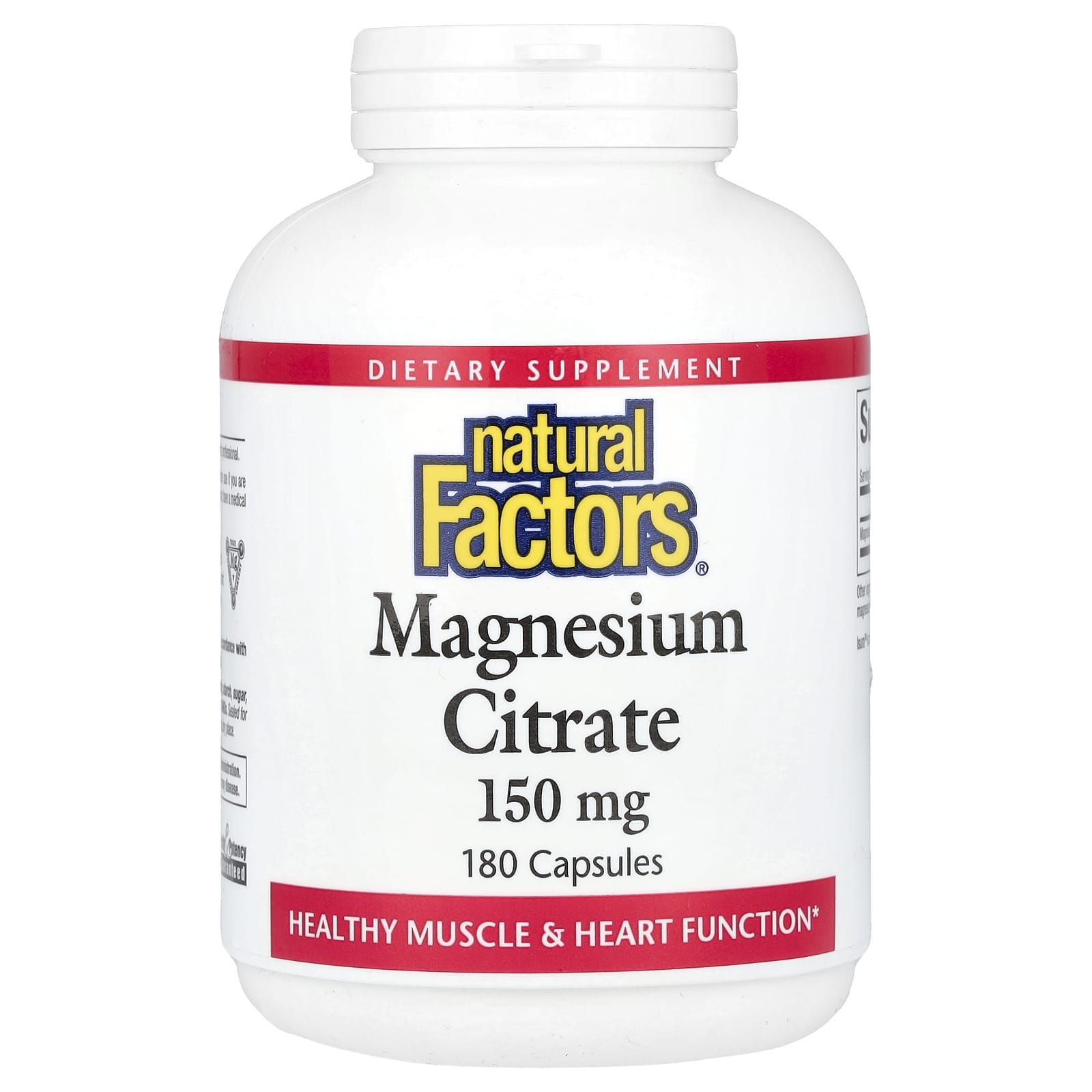 

Magnesium Citrate, 150Mg, 180 Capsules