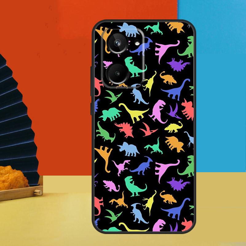 Fun Dinosaur Pattern Dino For Realme C75 C71 C55 C53 C67 C61 C33 C63 C51 10 11 12 13 14 Pro Plus C65 GT7 15 Pro Case