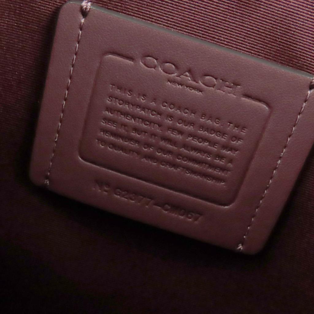 Makellose COACH Schultertasche Smith Tote Raffiniertes Kieselleder 2-Wege-Tragetasche Rot CM067 Gebraucht