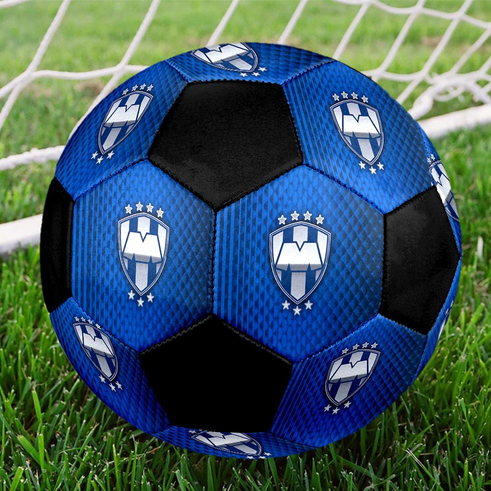 SIZE 5 C.F. Monterrey Soccer Ball Colorful All Ages Machine Stitched PVC Competition Ready Durable High-Bounce